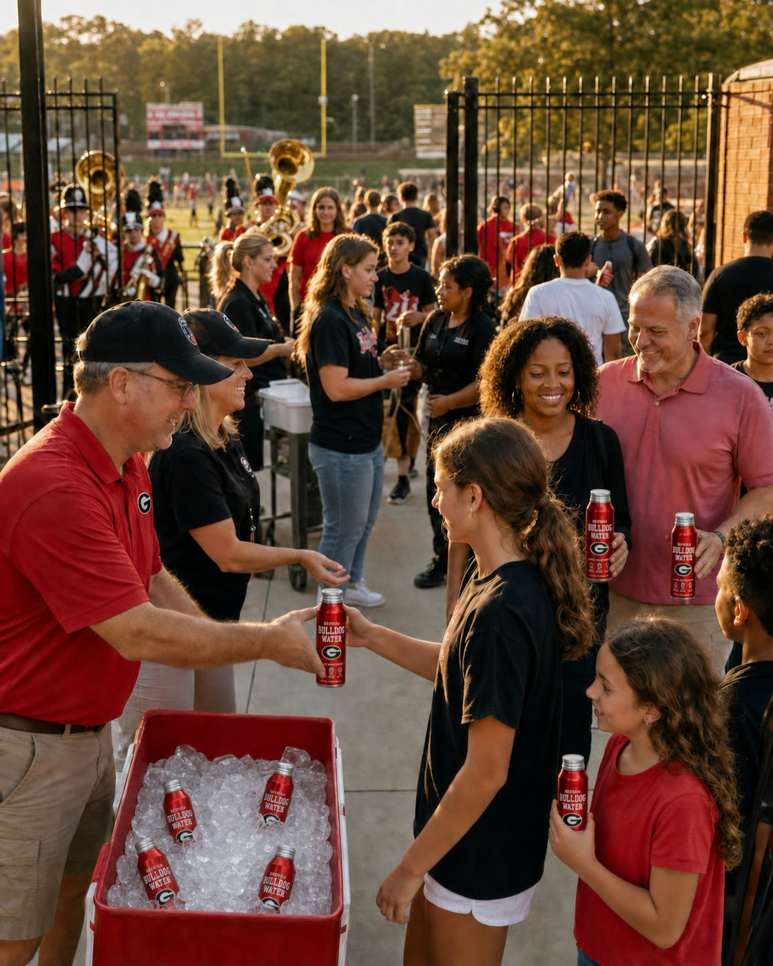 Bulldog Water offered to every student at an open community partner event